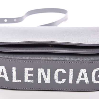 Balenciaga Grained Calfskin Logo S Ville Day Bag Gris Perle Fonce White 8 of 11