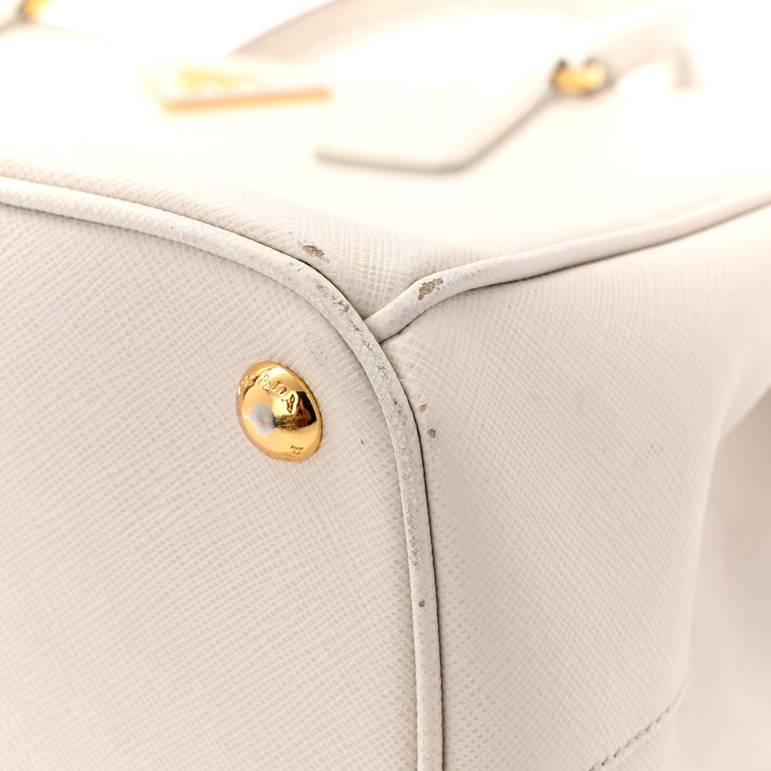 Prada Saffiano Lux Large Galleria Double Zip Tote Talco 14 of 18