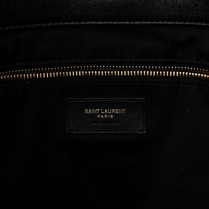 Saint Laurent Lambskin Quilted Maxi Icare Shopping Tote Black 7 of 11