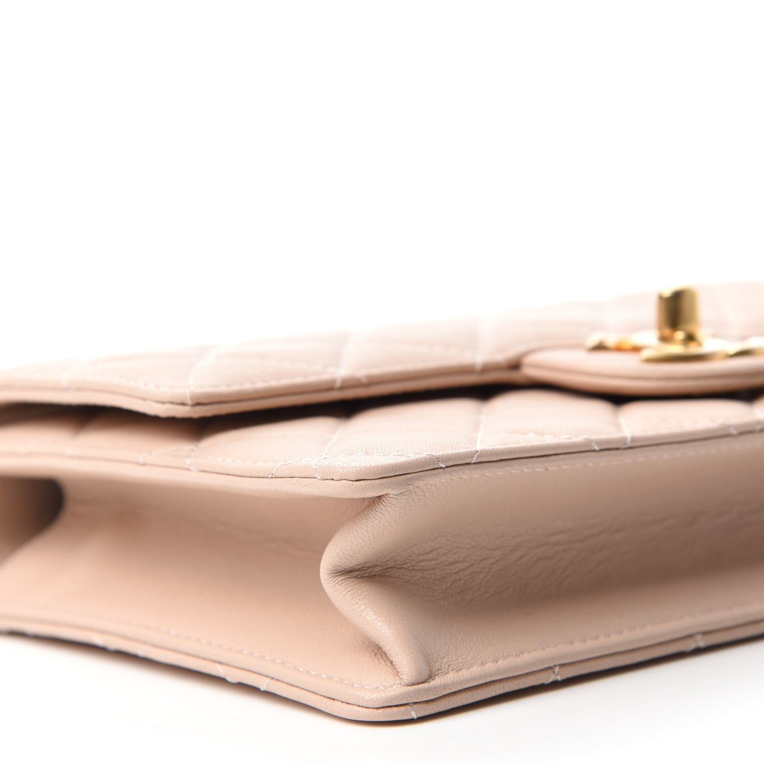 Chanel Lambskin Quilted Small Chic Pearls Flap Beige 6 of 11