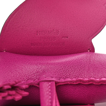 Hermes Milo Lambskin Lizard Touch Grigri Rodeo Pegase Horse Bag Charm MM Rose Poupre 3 of 5