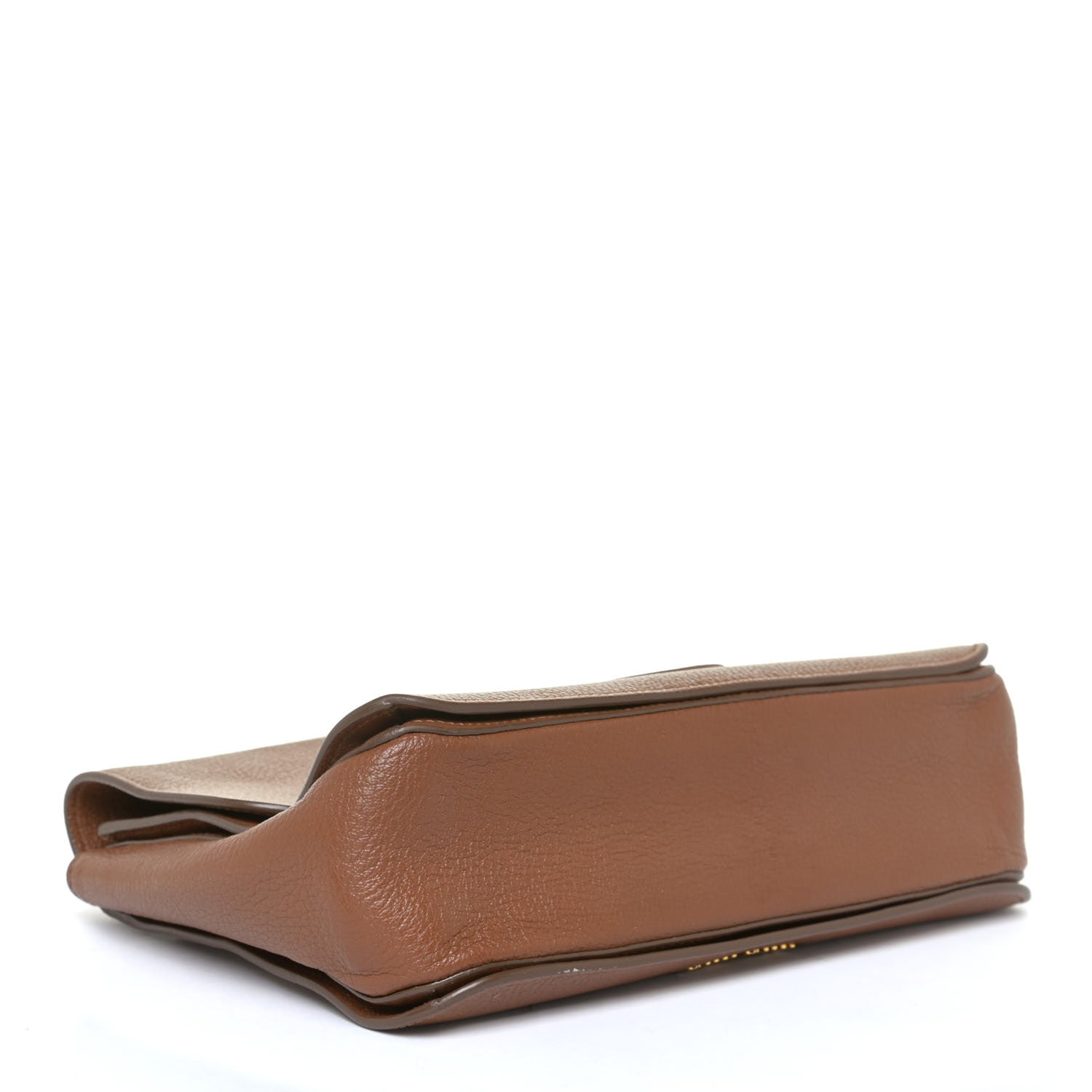 Miu Miu Vitello Phenix Madras Shoulder Bag Cuoio 3 of 17