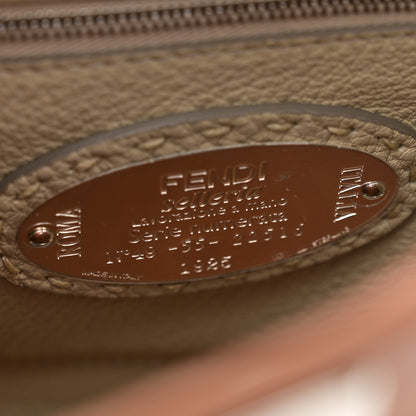 Fendi Cuoio Romano Selleria Bi-Color Mini Peekaboo Iconic Satchel Mou Milk 6 of 10