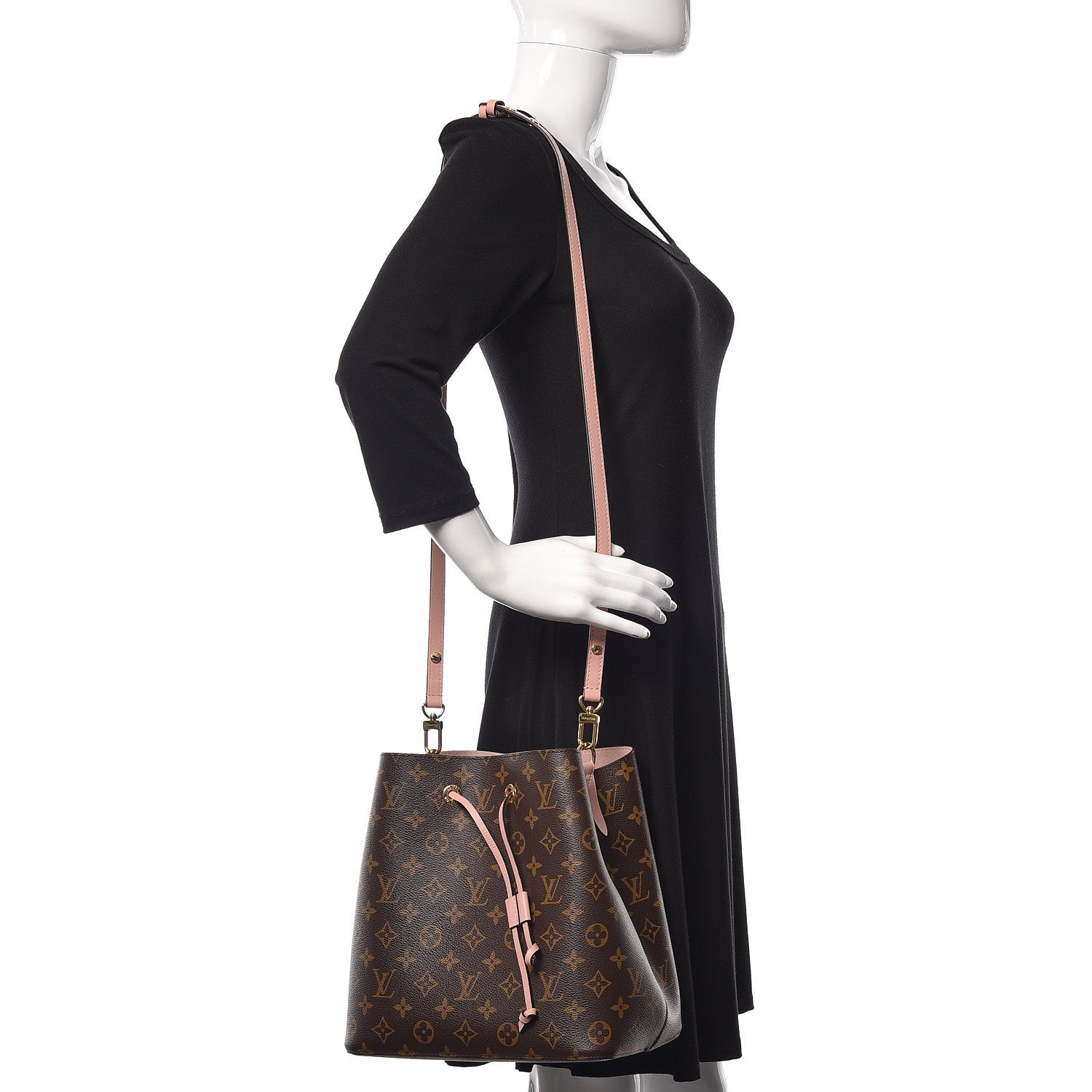 Louis Vuitton Monogram Neonoe MM Rose Poudre 2 of 8
