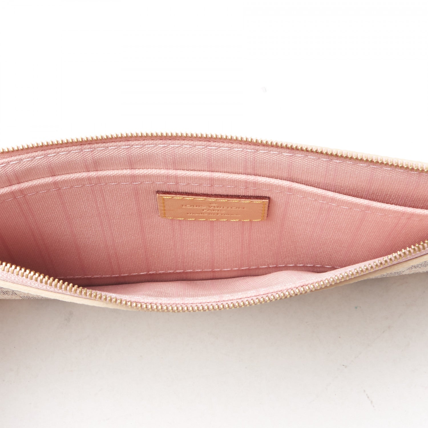 Louis Vuitton Damier Azur Neverfull MM GM Pochette Rose Ballerine 6 of 7