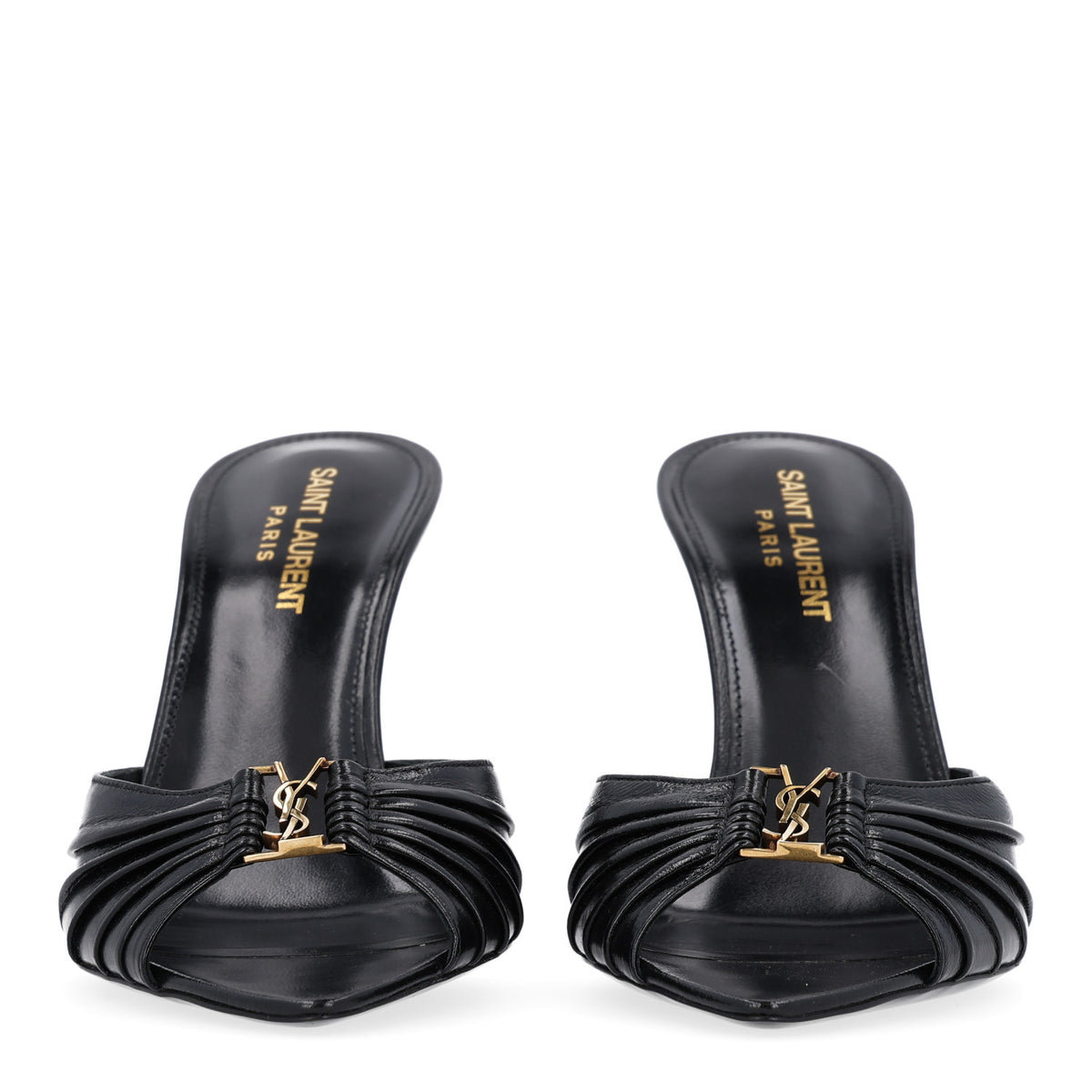 Nappa Sugar Babylone 90 Mules 38 Black