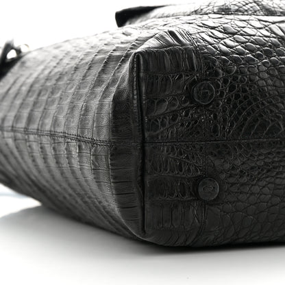 Nancy Gonzalez Crocodile Chain Hobo Black 10 of 14