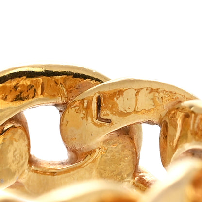 Christian Dior Metal Danseuse Etoile Chain Ring L Gold 4 of 5