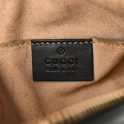 Gucci Calfskin Matelasse Mini GG Marmont Chain Shoulder Bag Black 6 of 11