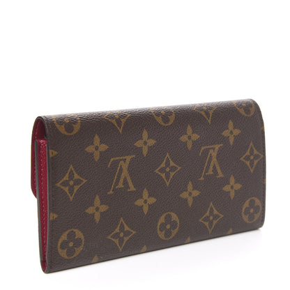 Louis Vuitton Monogram Emilie Wallet Fuchsia 2 of 6