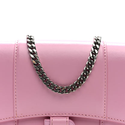 Balenciaga Shiny Box Calfskin Tonal B Hourglass Chain Bag Candy Pink 6 of 8