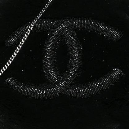 Chanel Mink Fur Beaded CC Muff Bag Black 6 of 9