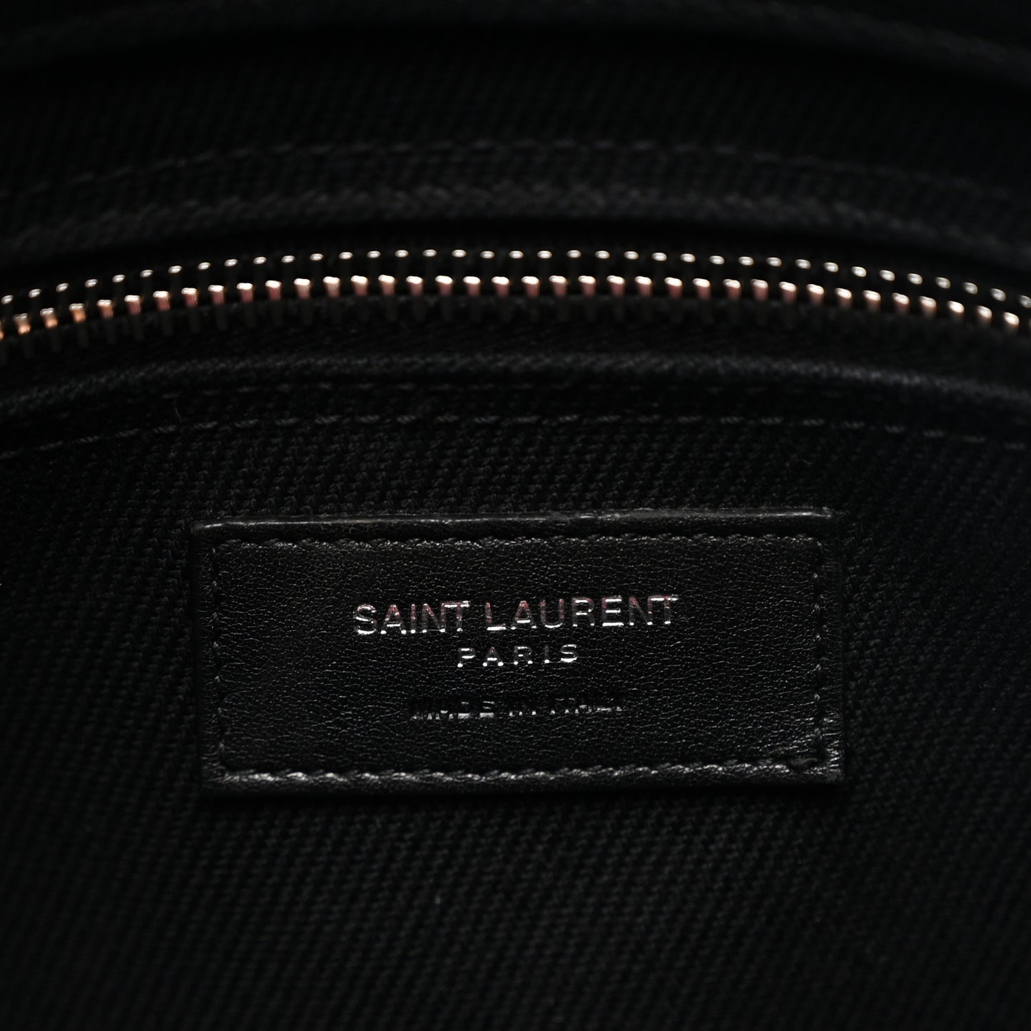 Linen Calfskin Rive Gauche Tote Black