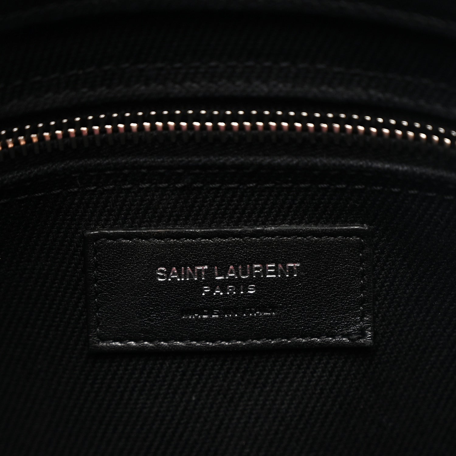 Saint Laurent Linen Calfskin Rive Gauche Tote Black 6 of 12