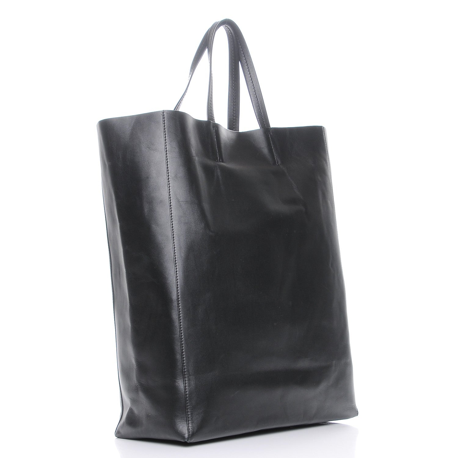 Celine Smooth Lambskin Vertical Cabas Black 3 of 8