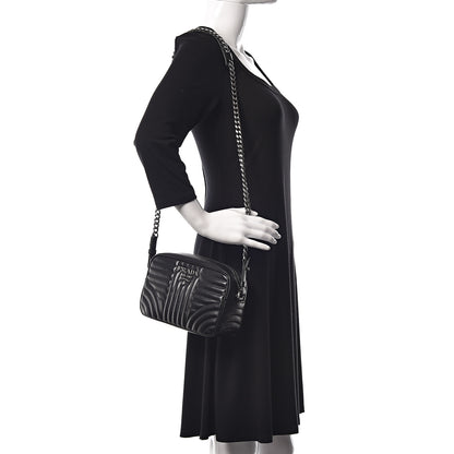 Prada Soft Calfskin Diagramme Crossbody Bag Black 2 of 13