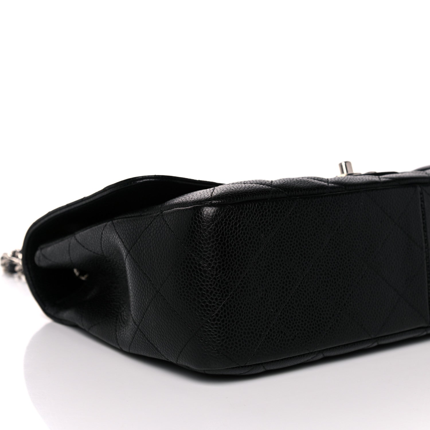 Chanel Caviar Quilted Jumbo Single Flap Black 8 of 10