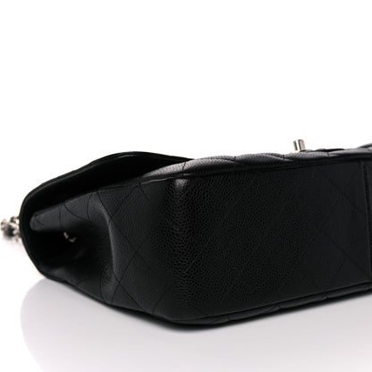 Chanel Caviar Quilted Jumbo Single Flap Black 8 of 10