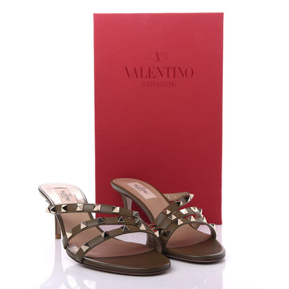 Valentino Garavani Nappa Rockstud 60mm Slide Sandals 38 Lichen 11 of 11