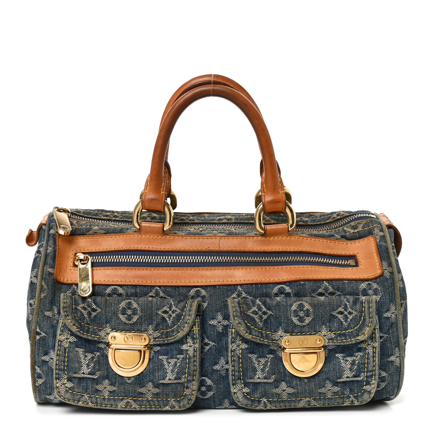Louis Vuitton Monogram Denim Neo Speedy Blue 1 of 12