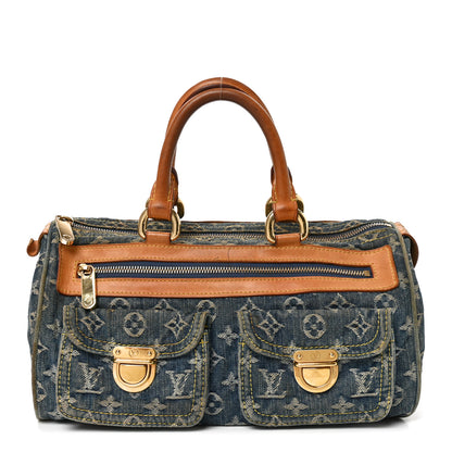 Louis Vuitton Monogram Denim Neo Speedy Blue 1 of 12