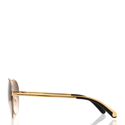 Louis Vuitton Monogram Diabolo Menthe Aviator Sunglasses Z1151W Brown 3 of 7