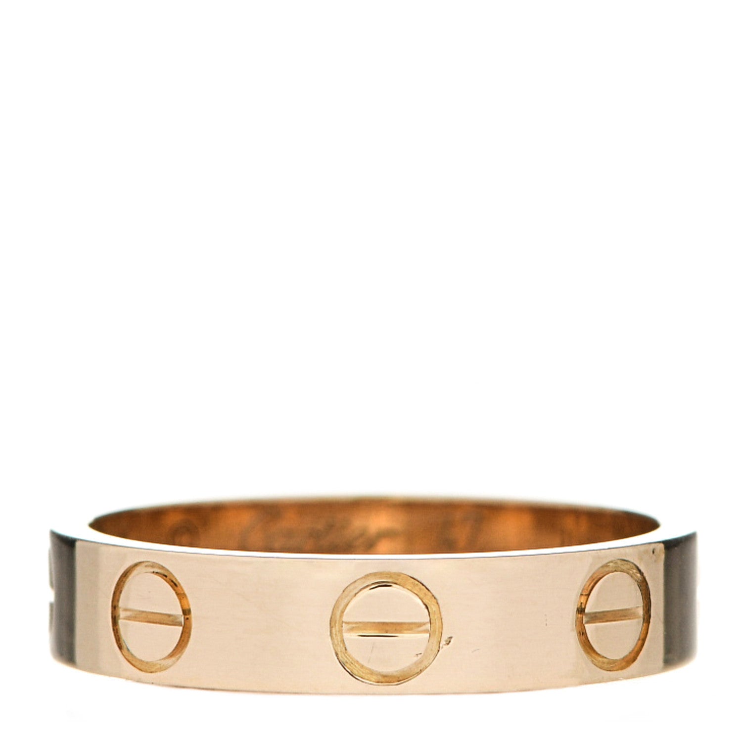 Cartier 18K Yellow Gold 3.5mm LOVE Wedding Band Ring 47 4 1 of 5