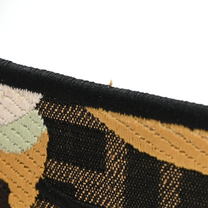Fendi Fabric Jacquard FF 1974 Floral Embroidered Strap You Tobacco Moro Multicolor 4 of 6