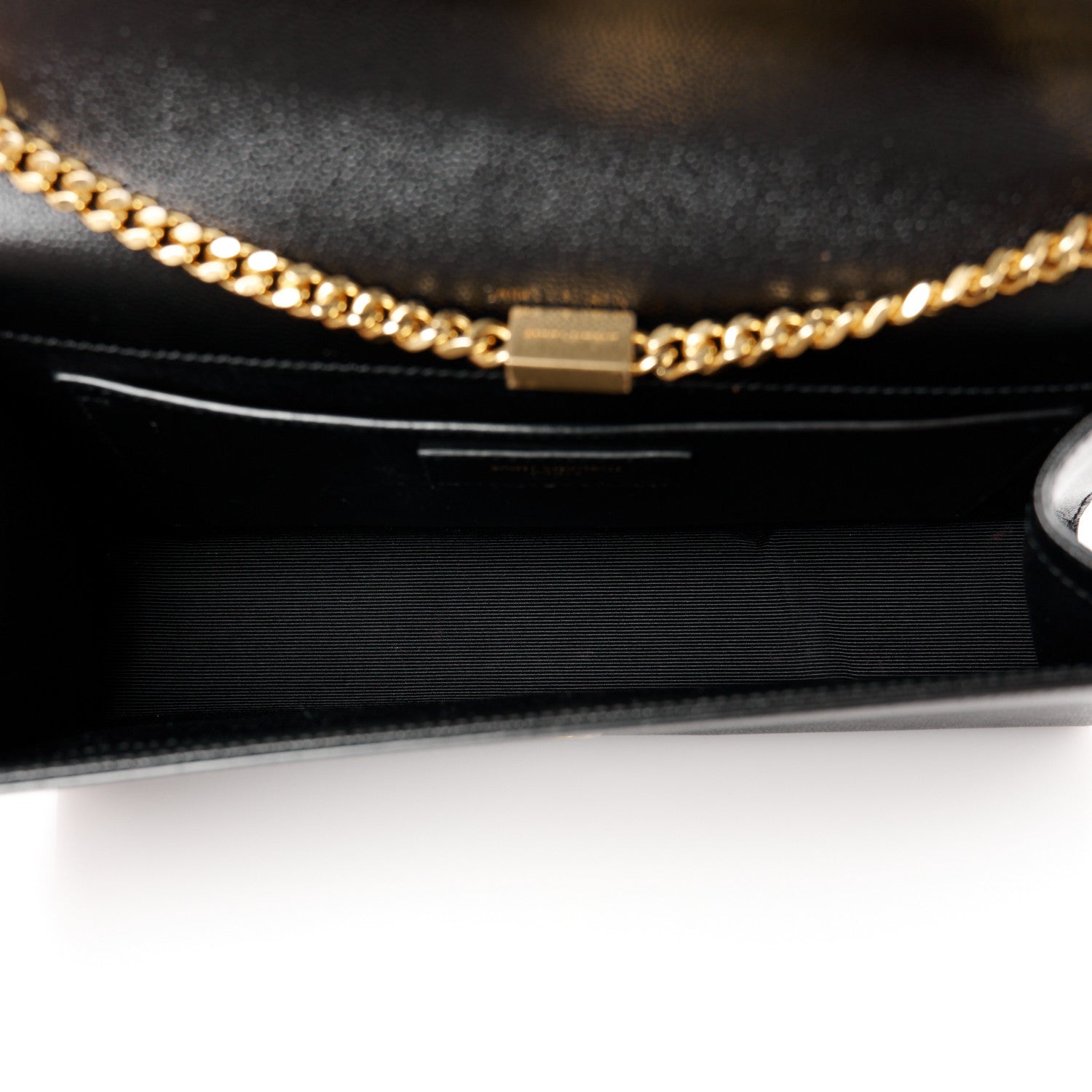 Saint Laurent Grain De Poudre Medium Classic Monogram Kate Satchel Black 5 of 11