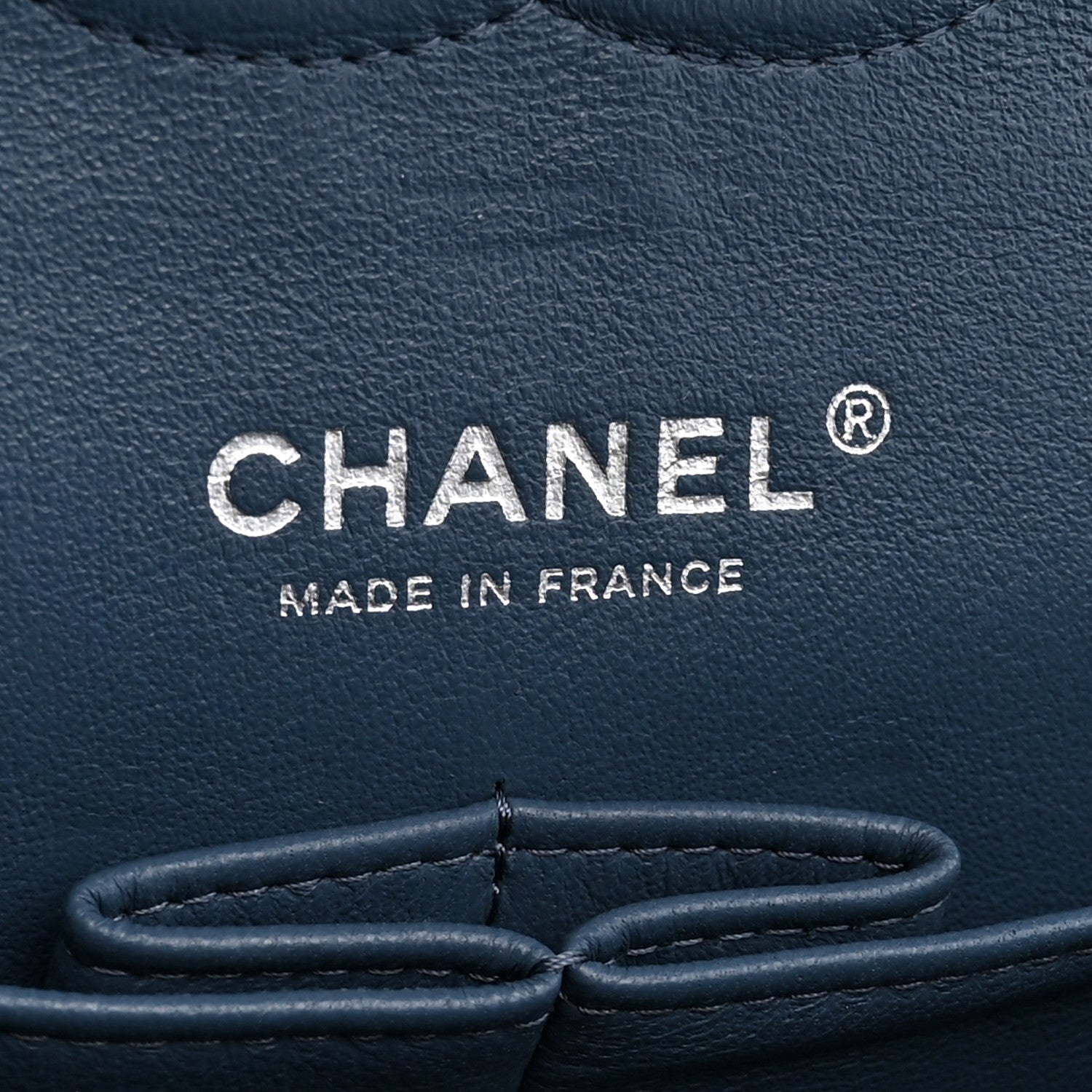 Chanel Caviar Quilted Medium Double Flap Blue 6 of 11