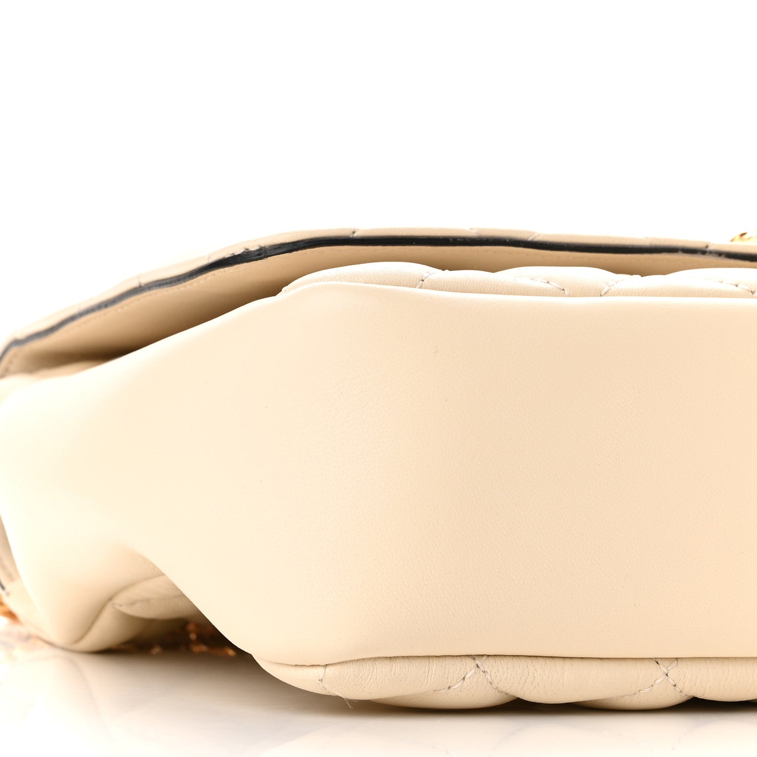 Versace Nappa Quilted Medusa Chain Crossbody Beige 8 of 13