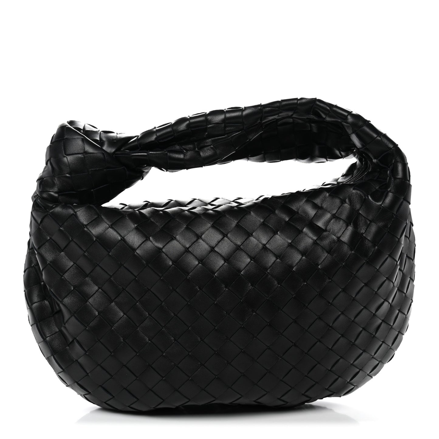 Nappa Intrecciato Teen Jodie Hobo Black