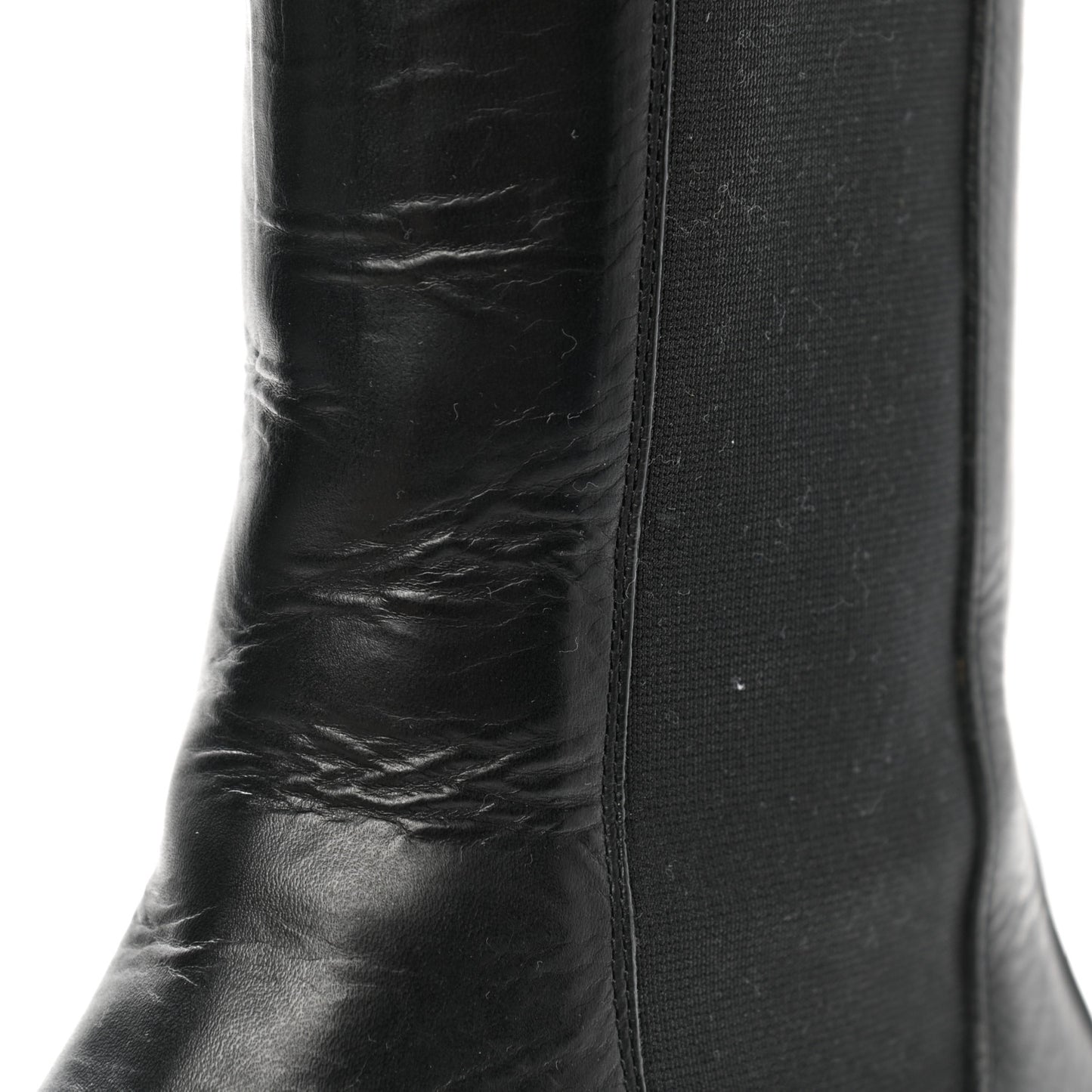 Calfskin The Lug Chelsea Boots 41 Black