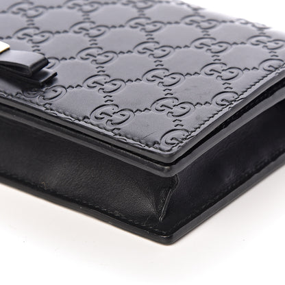 Gucci Guccissima Signature Bowy Chain Wallet Black 13 of 15
