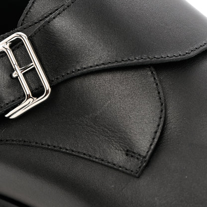 Hermes Calfskin Mens Buckle Loafers 42 Black 17 of 19