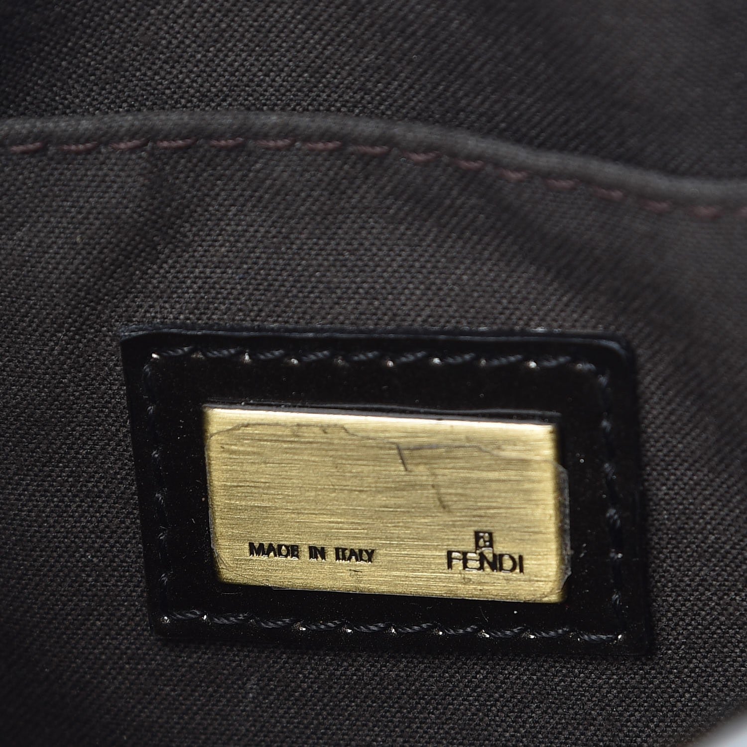 Fendi Patent Small Camera B Shoulder Bag Bronze 6 of 10