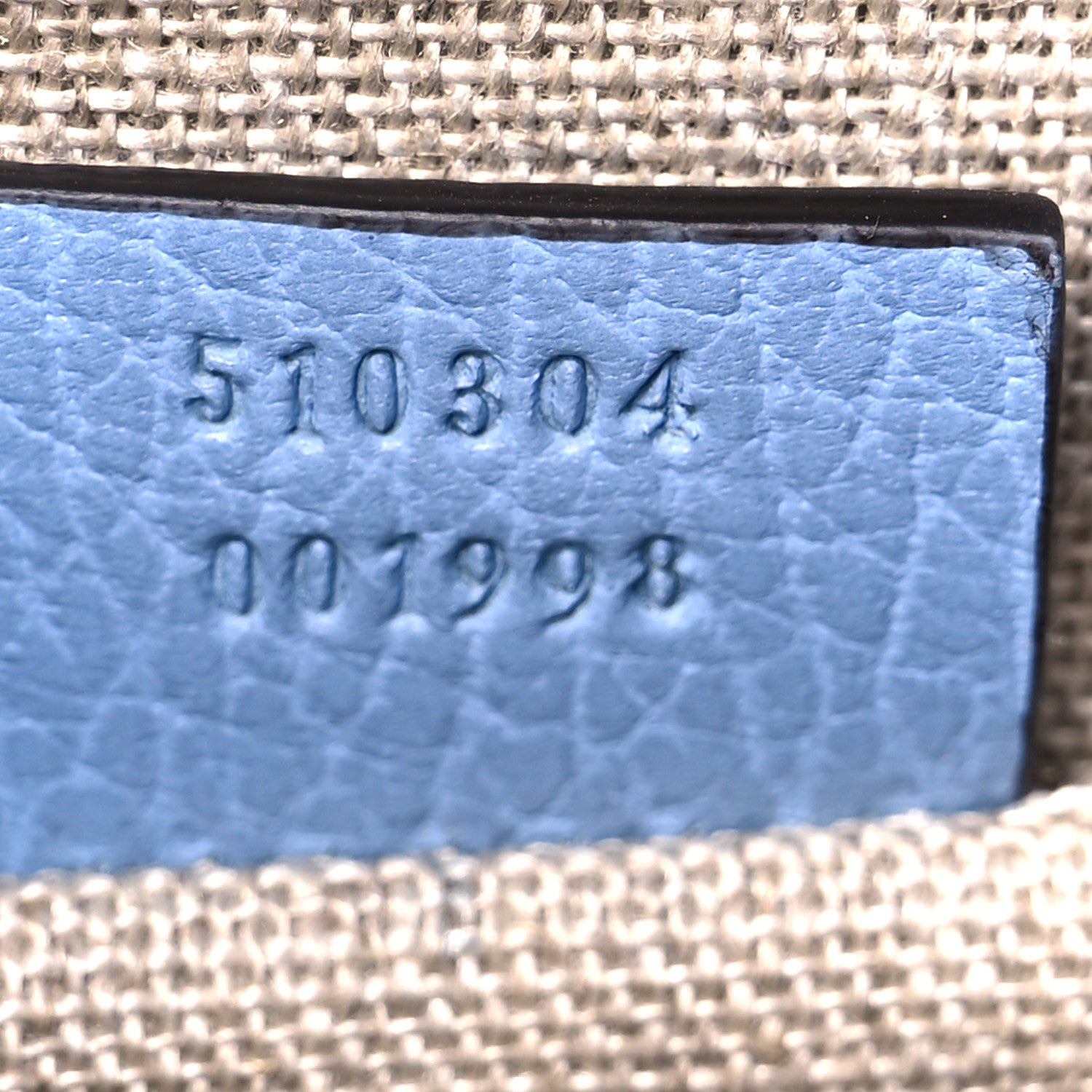 Gucci Dollar Calfskin Small Interlocking G Shoulder Bag Mineral Blue 7 of 10