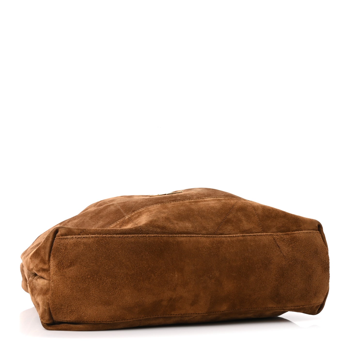 Suede Monogram Large Jamie Pochon Caramel Cognac