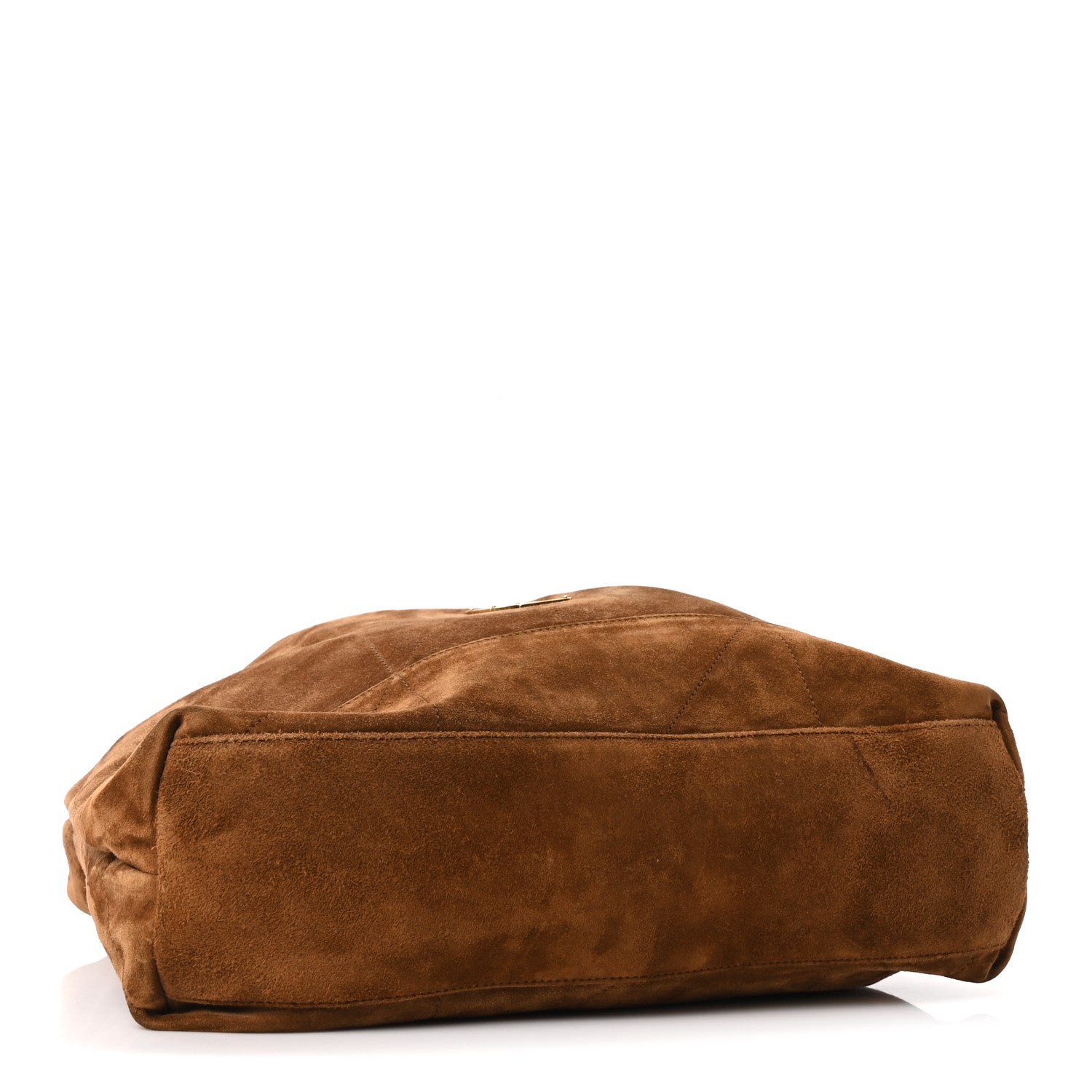 Saint Laurent Suede Monogram Large Jamie Pochon Caramel Cognac 5 of 11