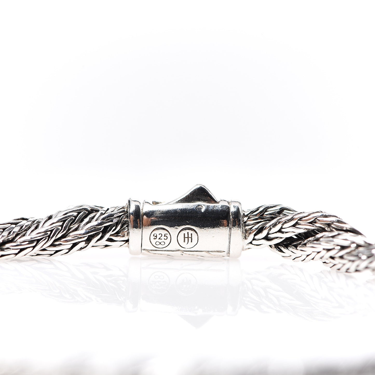 Sterling Silver Black Sapphire 3.5mm Twisted Chain Bracelet