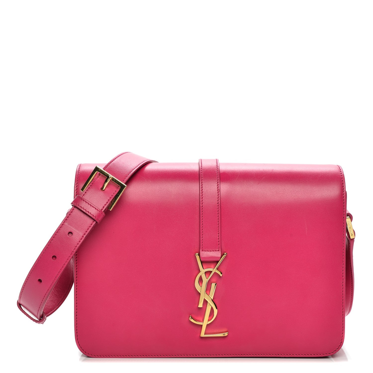 Saint Laurent Calfskin Medium Classic Monogram Universite Bag Fuchsia 1 of 9