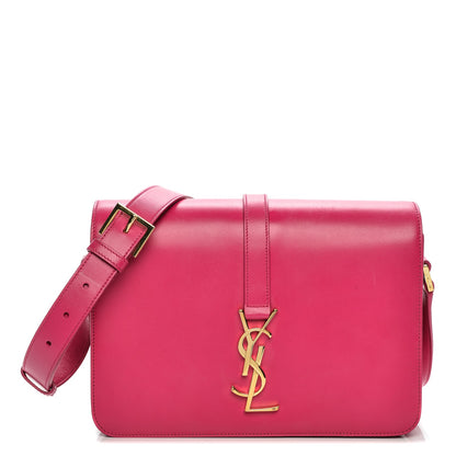 Saint Laurent Calfskin Medium Classic Monogram Universite Bag Fuchsia 1 of 9