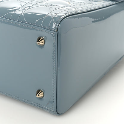 Christian Dior Patent Cannage Medium Lady Dior Cloud Blue 8 of 8