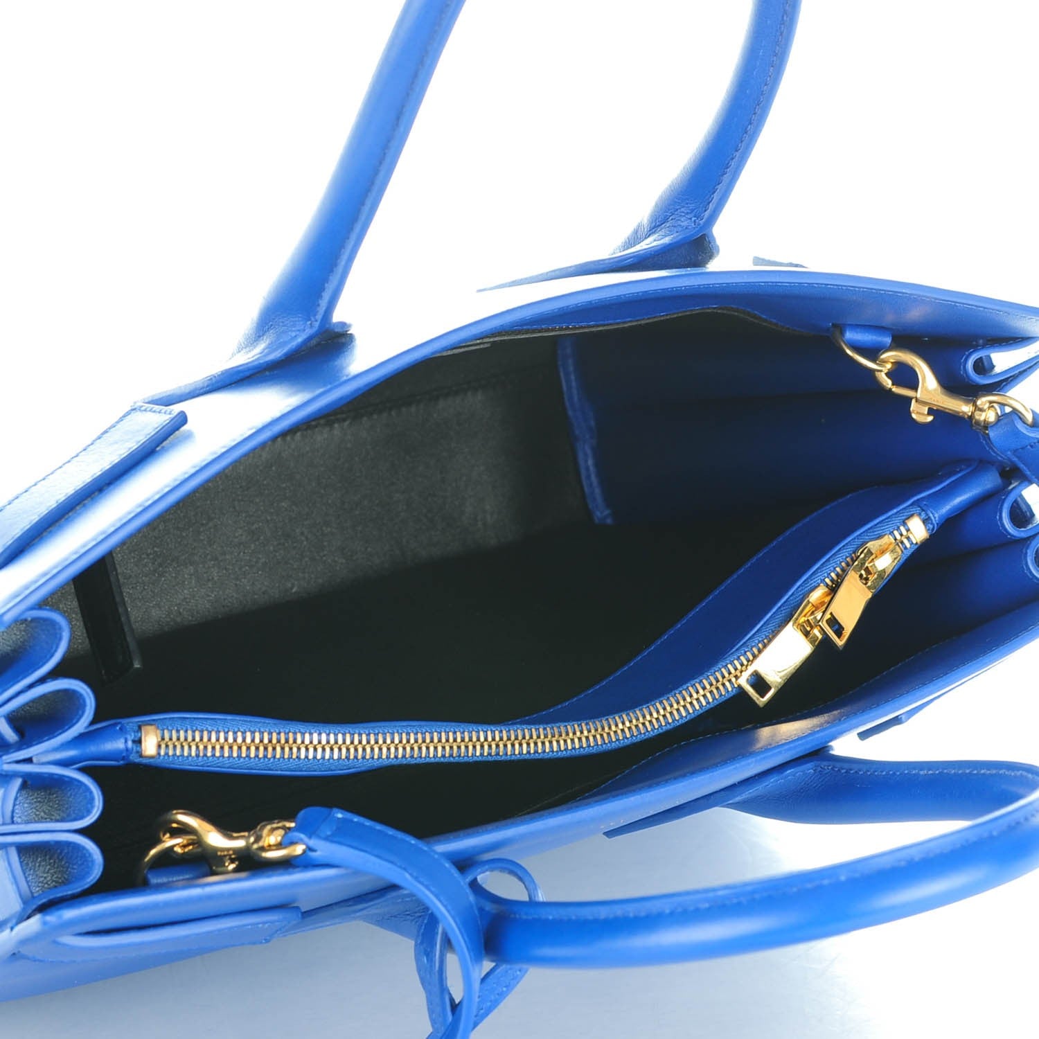 Saint Laurent Calfskin Small Sac De Jour Cobalt 5 of 7