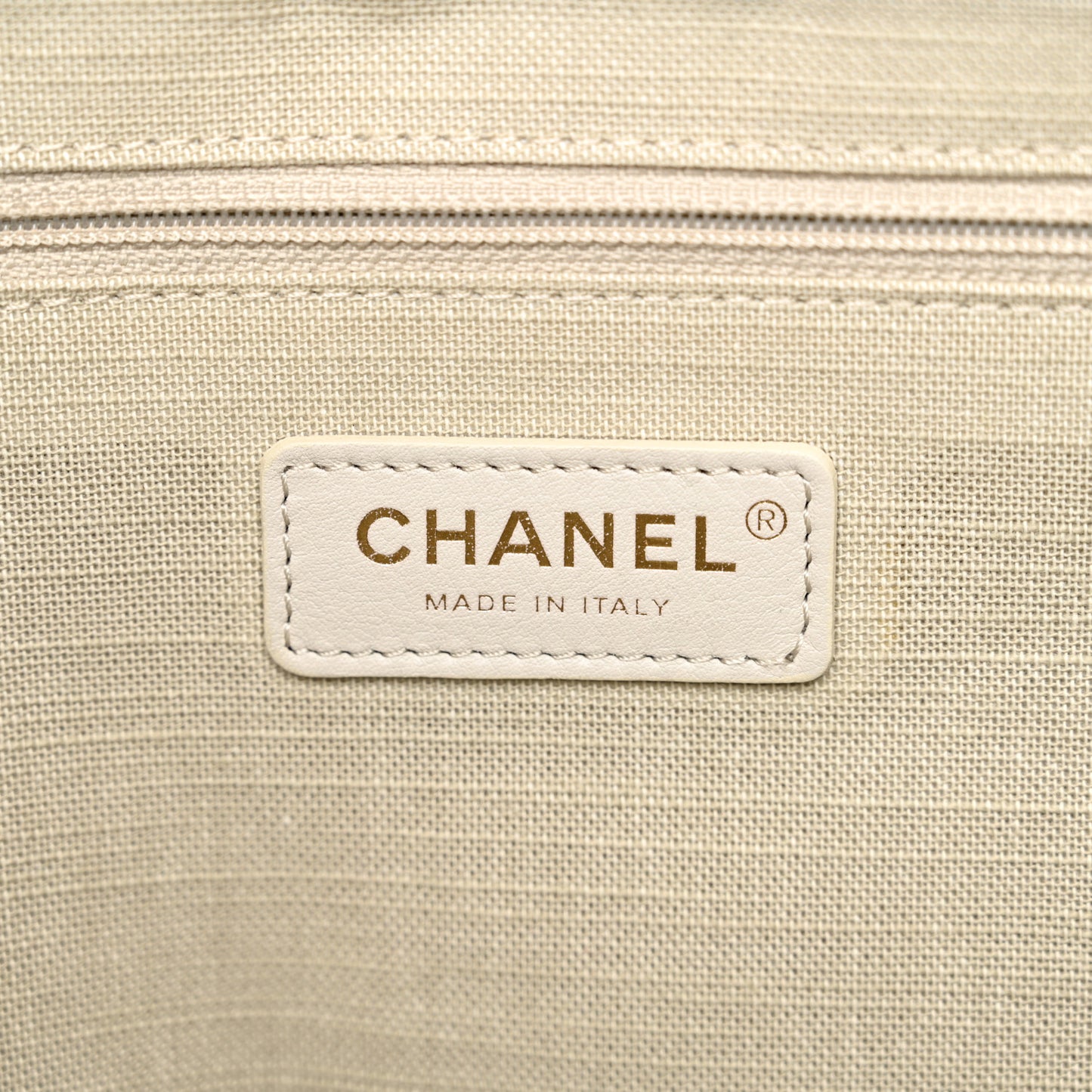 Denim Small Deauville Tote Dark Blue White