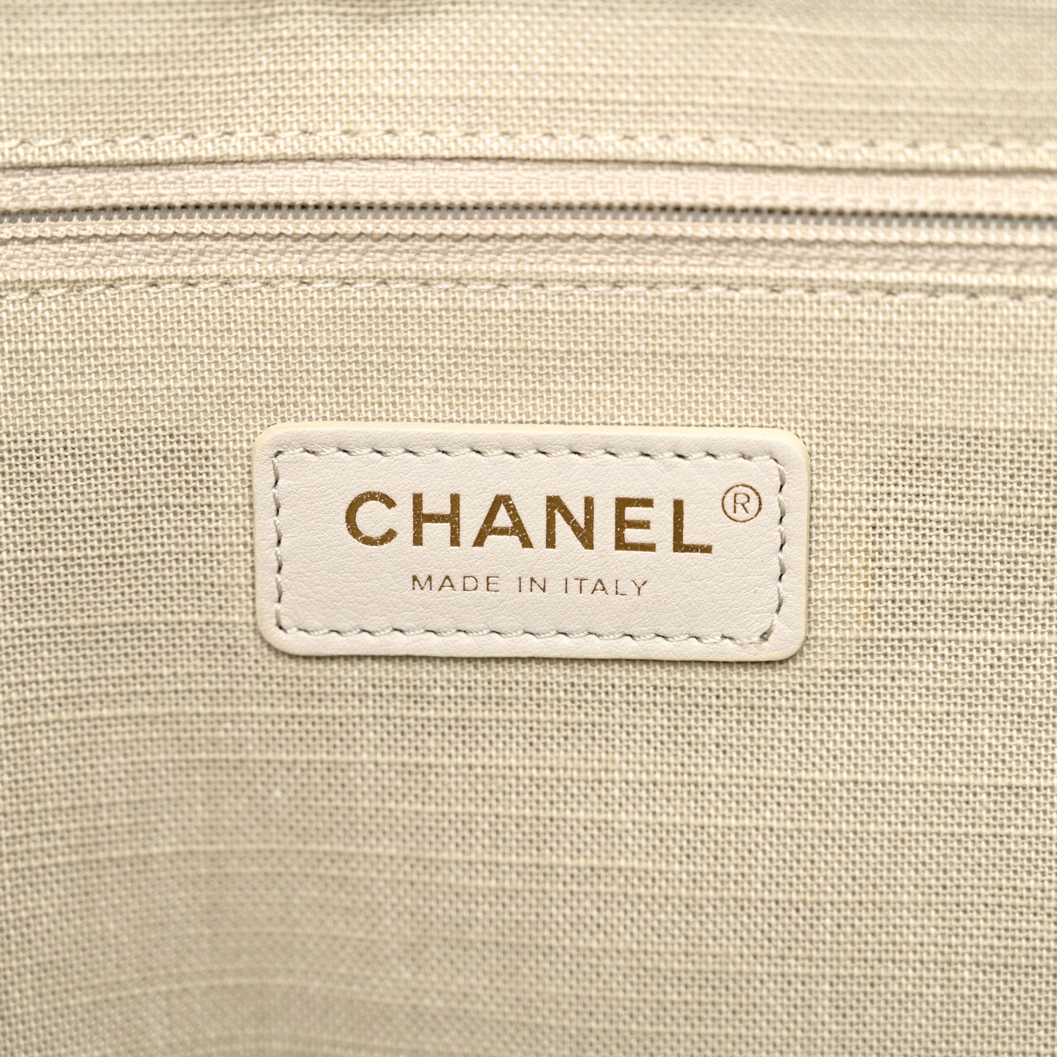 Chanel Denim Small Deauville Tote Dark Blue White 7 of 12
