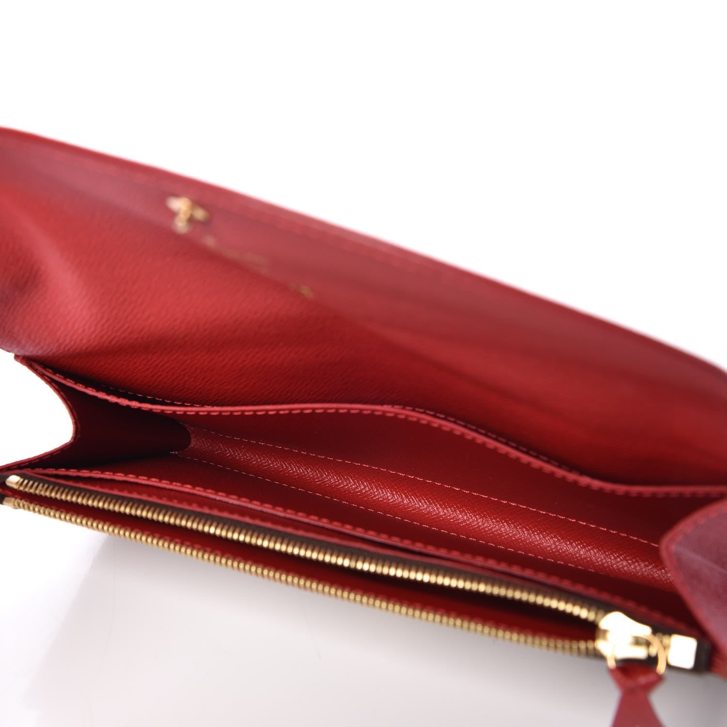 Louis Vuitton Damier Ebene Caissa Wallet Cherry 5 of 8