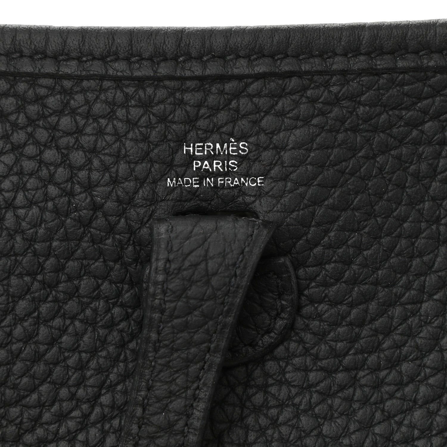 Hermes Taurillon Clemence Evelyne TPM Black 6 of 8