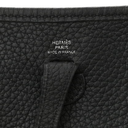 Hermes Taurillon Clemence Evelyne TPM Black 6 of 8