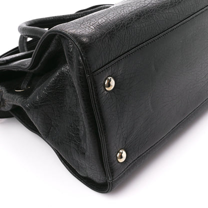 Jimmy Choo Grainy Calfskin Rosalie Satchel Black 9 of 13